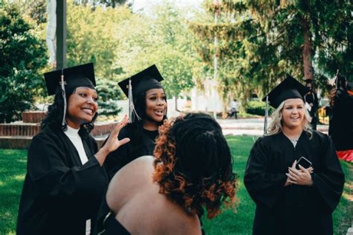 Happy Women In Academic Dresses