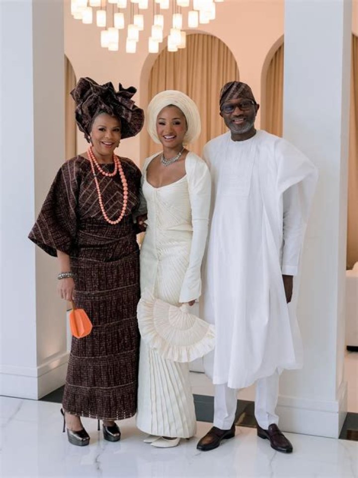 Temi Otedola with Femi Otedola
